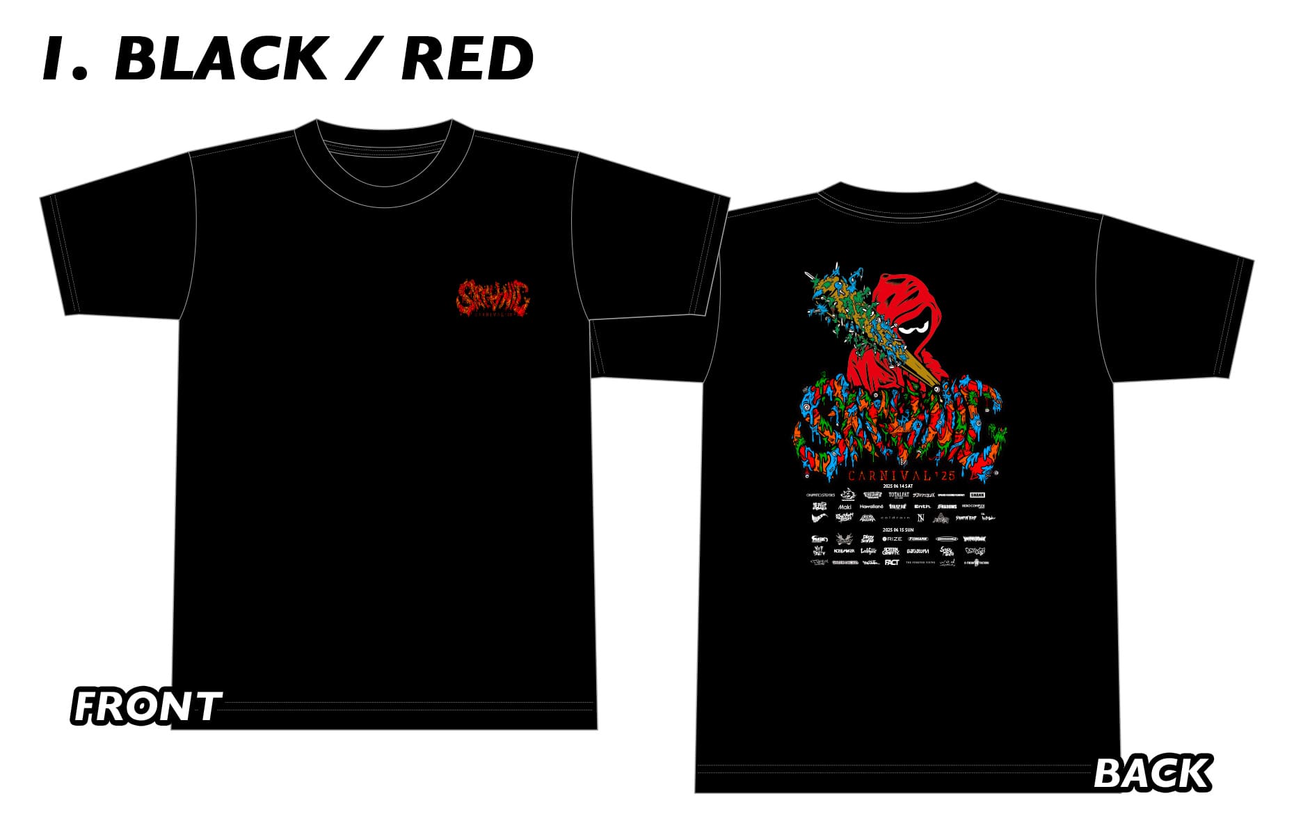 1. BLACK / RED