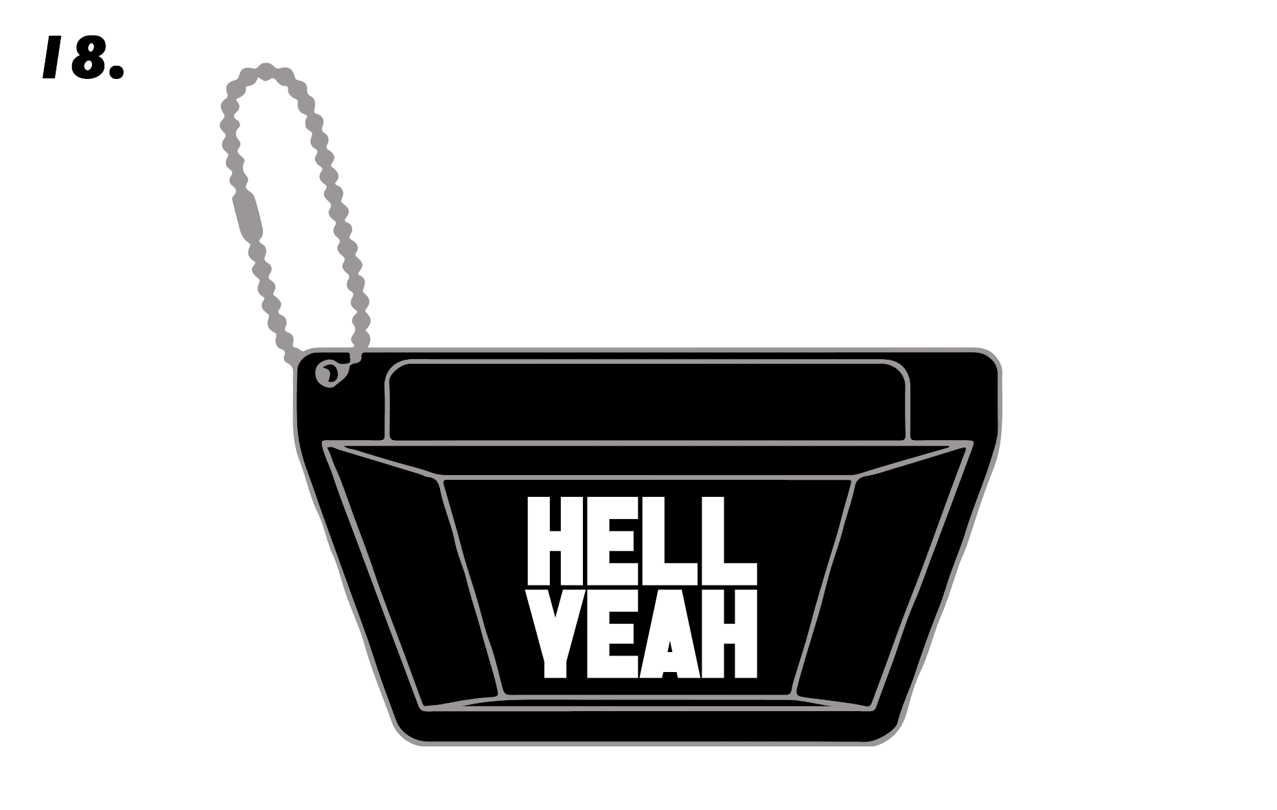 HELL YEAH PILL CASE KEYHOLDER