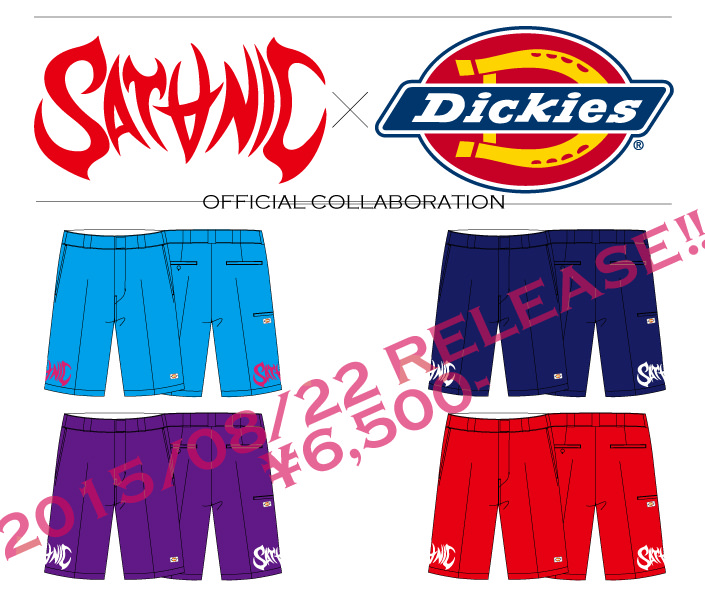 SATANIC MARKET×DICKIESのオフィシャルコラボがリリース！！！
